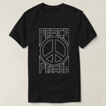 Letras de Contorno Blanco Paz Por Favor