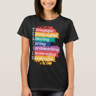 Camiseta Letras de docente adjetivo de definición