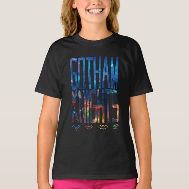 Camiseta Letras de Gotham Knights City (Anverso)