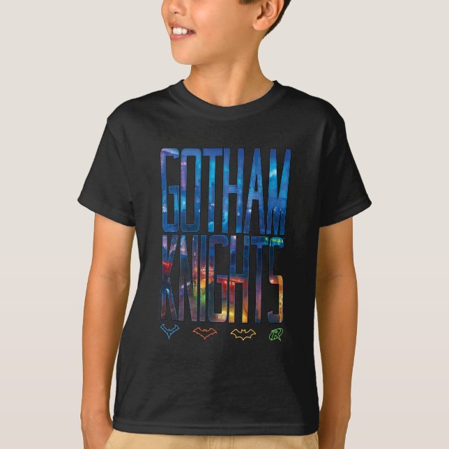 Camiseta Letras de Gotham Knights City (Anverso)