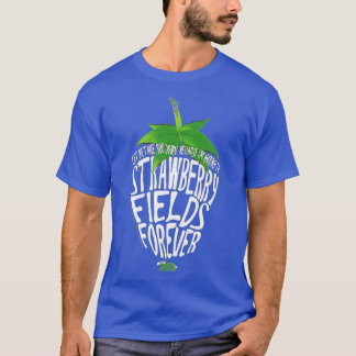 Camiseta Letras de Lennon y McCartney Strawberry Fields