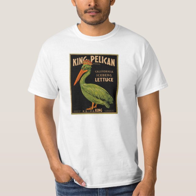Camiseta Letras de marca King Pelican (Anverso)