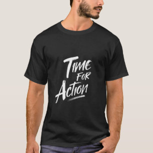Camiseta Letras de pincel motivadoras para la acción