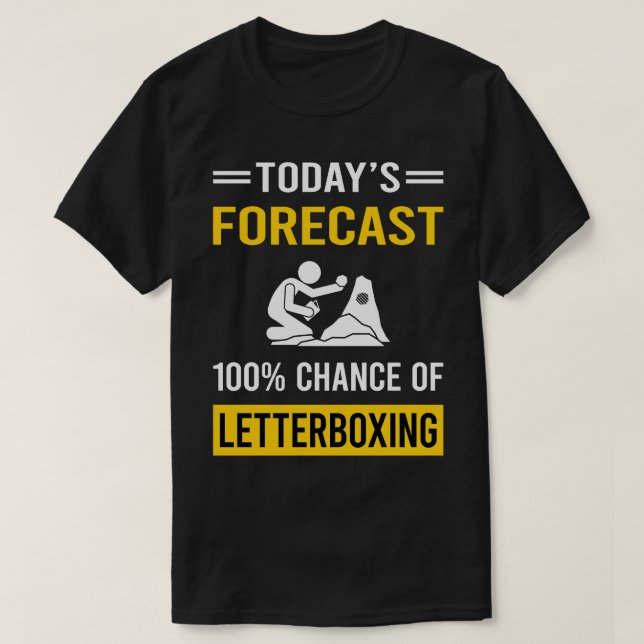Camiseta Letras de previsión de hoy (Diseño del anverso)