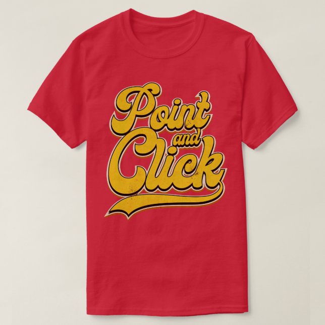 Camiseta Letras de puntos y clic (Diseño del anverso)