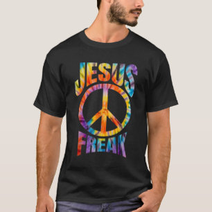 Camiseta Letras de tinte de anclaje de Jesús Freak Christia