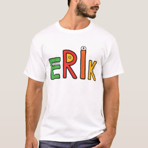 Camiseta Letras del monstruo de "Erik"