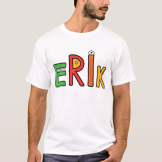 Camiseta Letras del monstruo de "Erik"