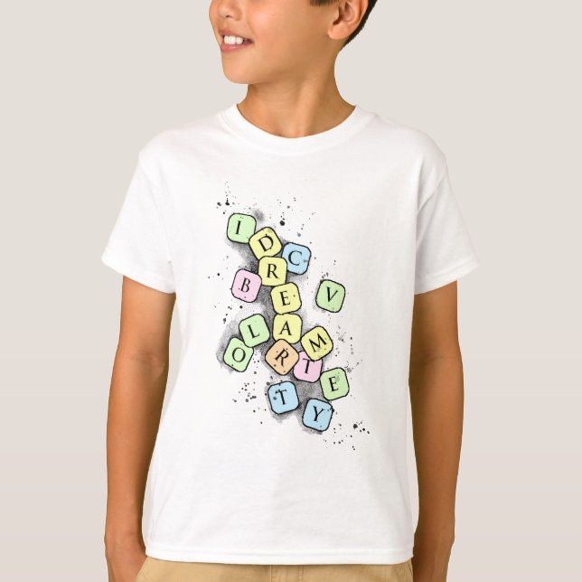 Camiseta Letras del Scrabble (Anverso)