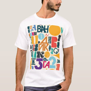 Camiseta Letras dibujadas a mano: diseño inmaterial vintage