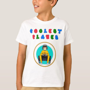 Camiseta Letras Divertidas Formando las Palabras Jugador Má