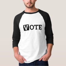 Letras en negro y blanco Vota con caja negra