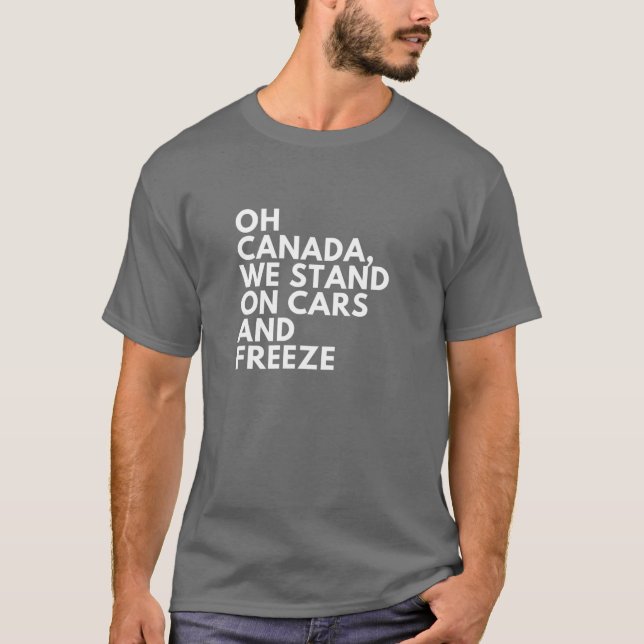 Camiseta Letras erróneas: Himno nacional de Canadá (Anverso)