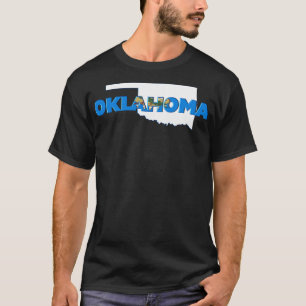 Camiseta Letras estatales de color de Oklahoma