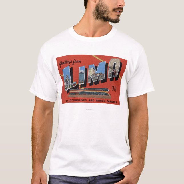 Camiseta Letras grandes - las locomotoras de Lima son mundo (Anverso)