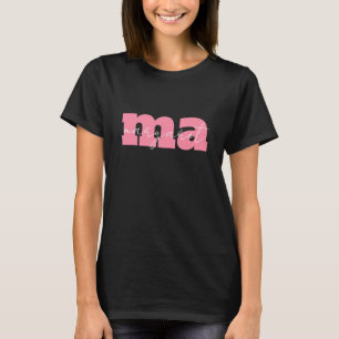 Camiseta Letras Iniciales de Monograma Personalizadas Nombr