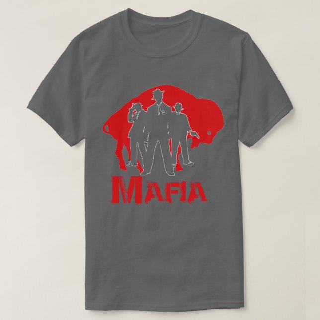 Camiseta letras mafia 2 (Diseño del anverso)