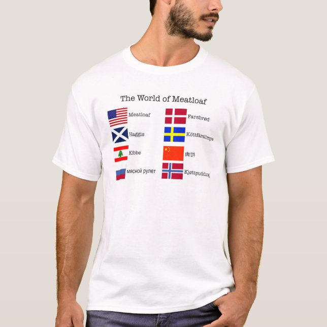 Camiseta Letras negras de WorldMeatloaf (Anverso)