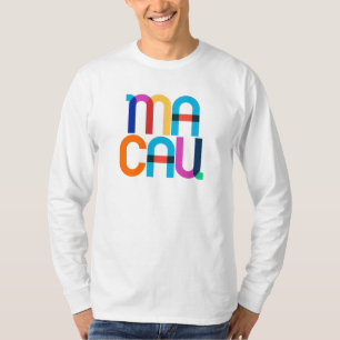 Camiseta Letras Pop Art de Macao China