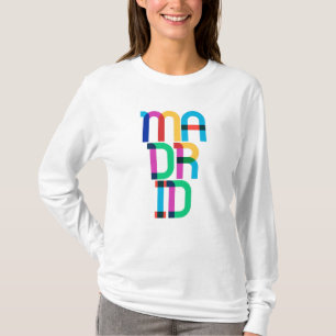 Camiseta Letras Pop Art de Madrid España