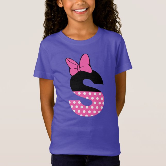 Camiseta letras punteadas s (Anverso)