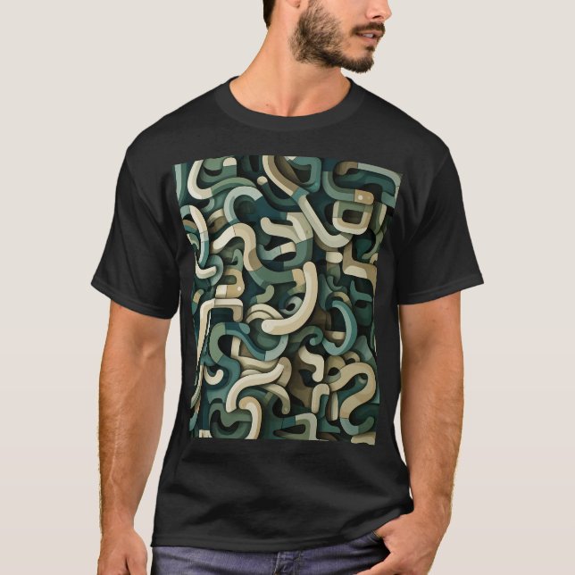 Camiseta Letras rotas y en capas (Anverso)