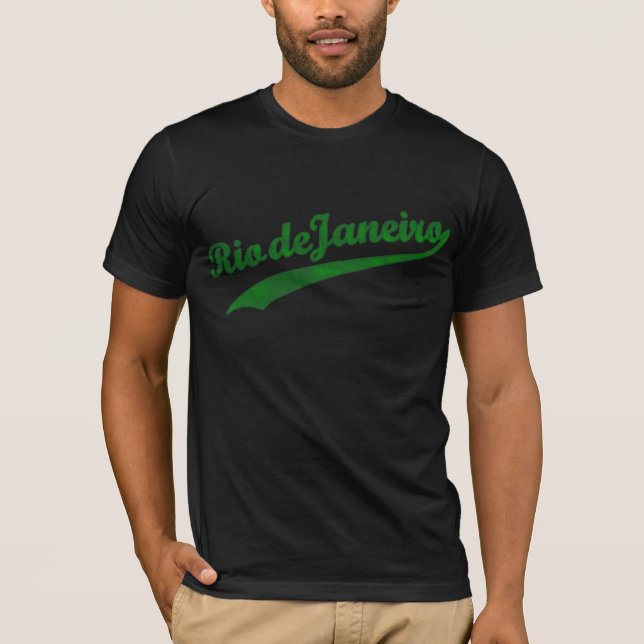 Camiseta letras verdes de riodejaneiro (Anverso)