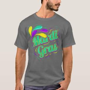 Camiseta Letras Verdes Para El Mardi Gras