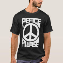 Letrero Blanco Paz Por Favor