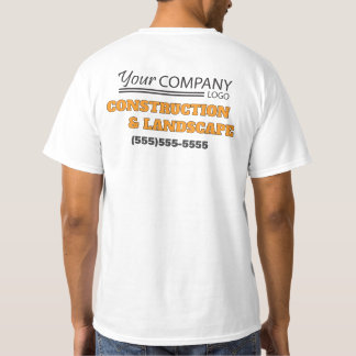 Camiseta Letrero comercial exterior amarillo y negro con lo