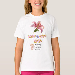 Camiseta Letrero de barra de mamá osa floral rosa imprimibl