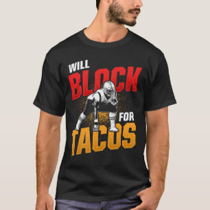 Camiseta Letrero De Fútbol Para Tacos Offensivo Defensivo P