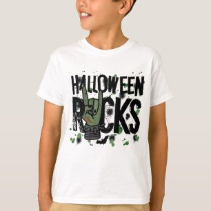 Camiseta Letrero de Halloween Rocks