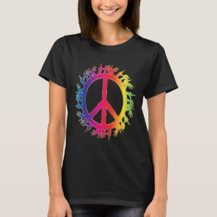 Camiseta Letrero de lenguaje de señas de paz sorda de amor 