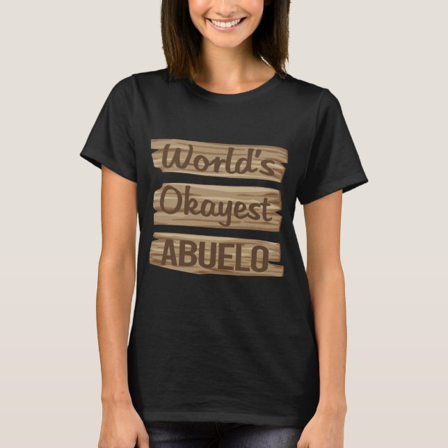 Camiseta Letrero de Madera ABUELO (Anverso)
