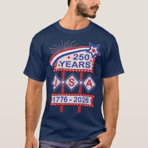Letrero de marquesina del 250 aniversario Retro US
