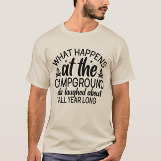 Camiseta Letrero de Reglas de Campamento Antiguo para Sitio