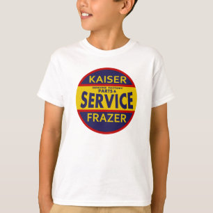 Camiseta Letrero de servicio vintage Kaiser Frazer rojo/azu