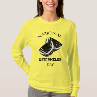 Camiseta Letrero del Día Nacional de la Sandía