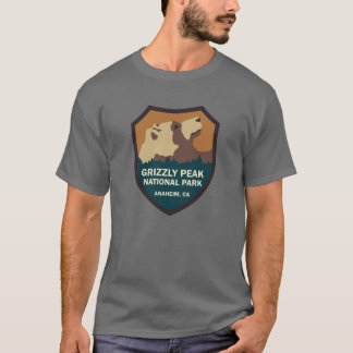 Camiseta Letrero del Parque Nacional Grizzly Peak divertido