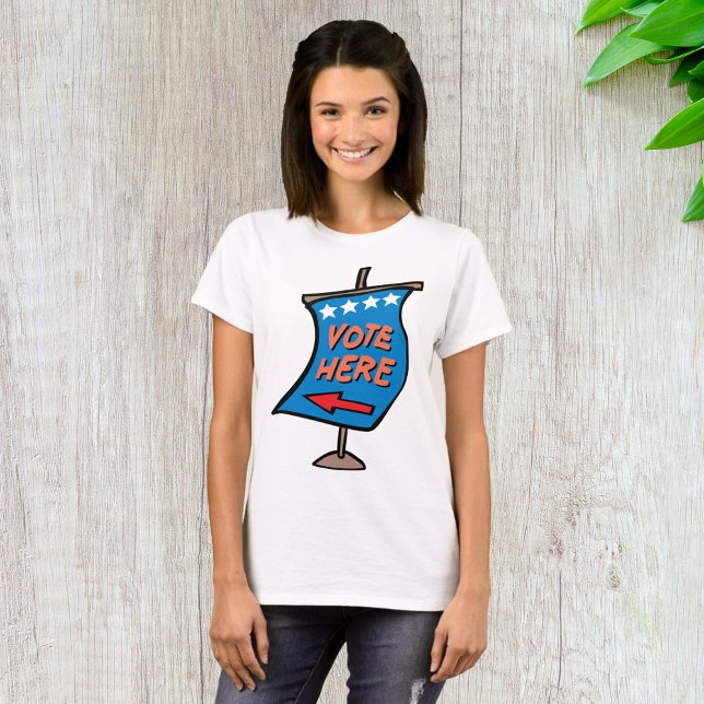 Camiseta Letrero Direccional de Votación (Subido por el creador)