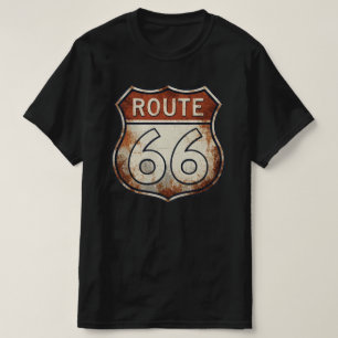 Camiseta Letrero Oxidado de la Ruta 66