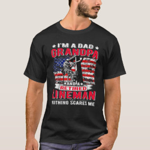 Camiseta Letrero retirado Soy papá Abuelo EEUU Bandera Elec
