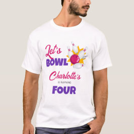 Camiseta Let's Bowl Kids Bowling Birthday Party