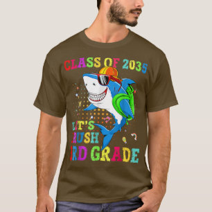 Camiseta Lets Crush 3rd Grade Shark Back To School Class Of