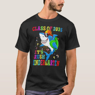 Camiseta Let's Crush Kindergarten Shark Back To School Clas