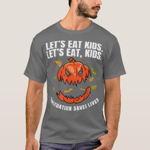 Camiseta Let's Eat Kids Punctuation Saves Pumpkin Teacher H