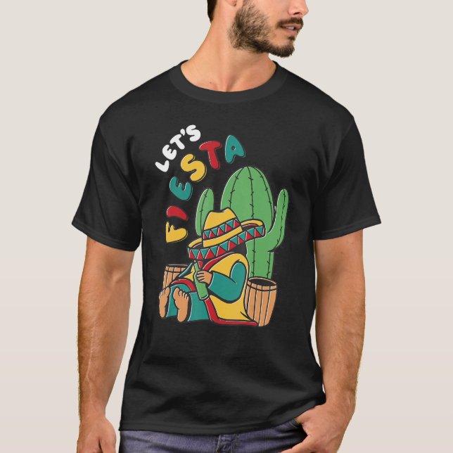 Camiseta Let's Fiesta Cinco de Mayo Mexican Fiesta Cinco de (Anverso)