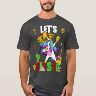 Camiseta LET'S FIESTA divertida mexicana unicornio méxico c