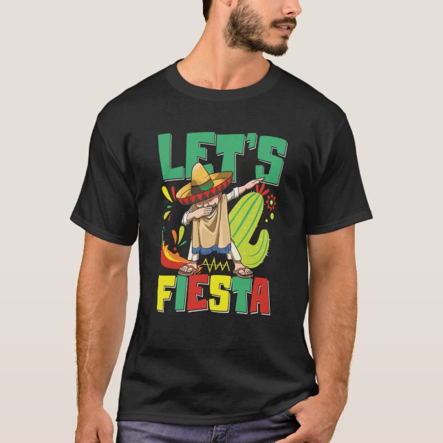 Camiseta Let's Fiesta for a Mexican children and adults (Anverso)